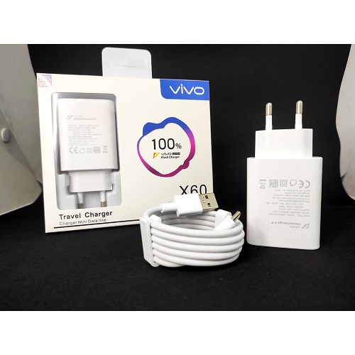 CHARGER VIVO TYPE C SUPER FLASH CHARGER  X60 ADAPTOR+KABEL (1SET)