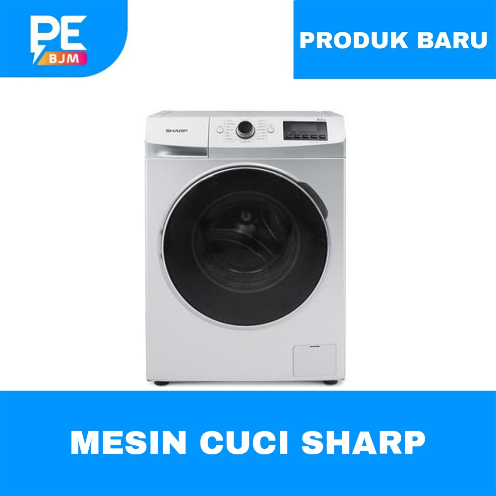 MESIN CUCI SHARP FRONT LOADING 8.5 KG ES-FL1083W