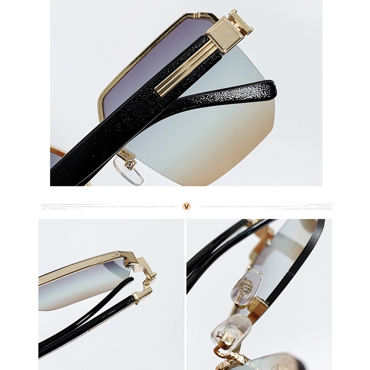 Kacamata Hitam Fashion Square Shades Untuk Wanita/Pria Eyewear