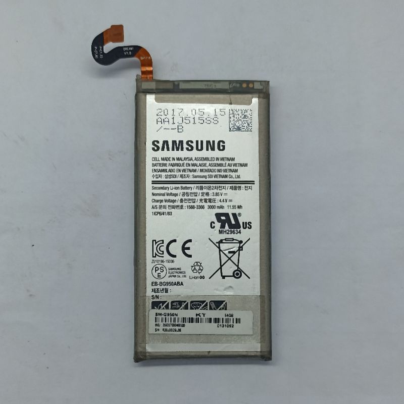 BATERAI BATU BATRAY BATRE BATERAY SAMSUNG GALAXY S8 G950 ORIGINAL COPOTAN