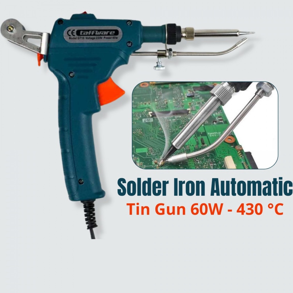 Taffware Solder Iron Otomatis Tin Gun 60W 430°C