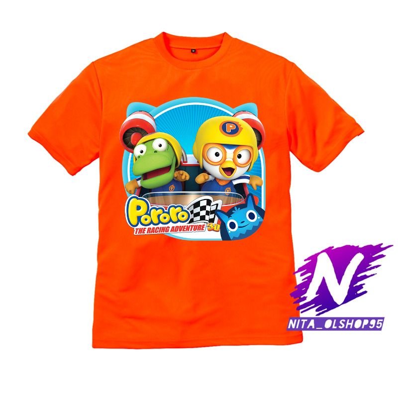 kaos anak pororo racing adventure