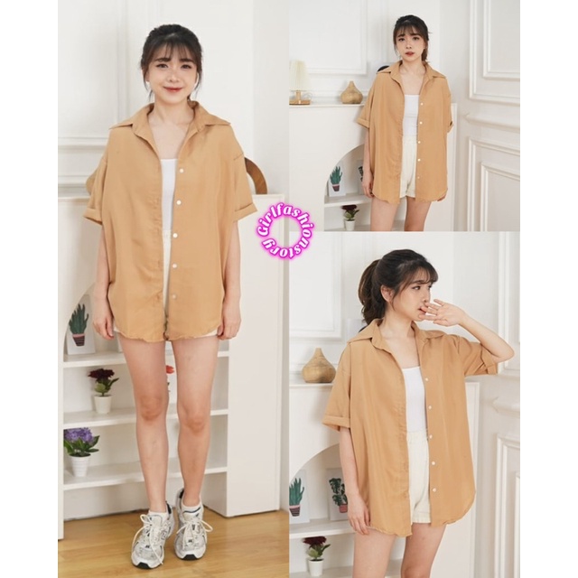 GFS DALE OVERSIZE KEMEJA OUTER SHIRT ATASAN WANITA