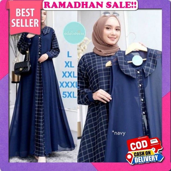 Bisa Cod'Venya Dress / Baju Gamis 2022 Model Baru / Gamis Wanita Dewasa / Gamis Ibu Ibu / Baju Musli