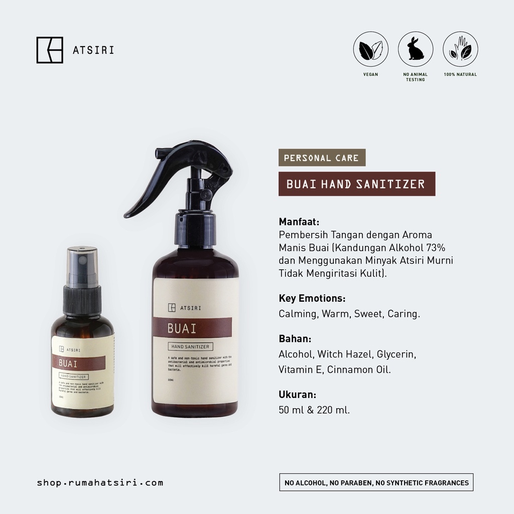 Rumah Atsiri Buai Hand Sanitizer