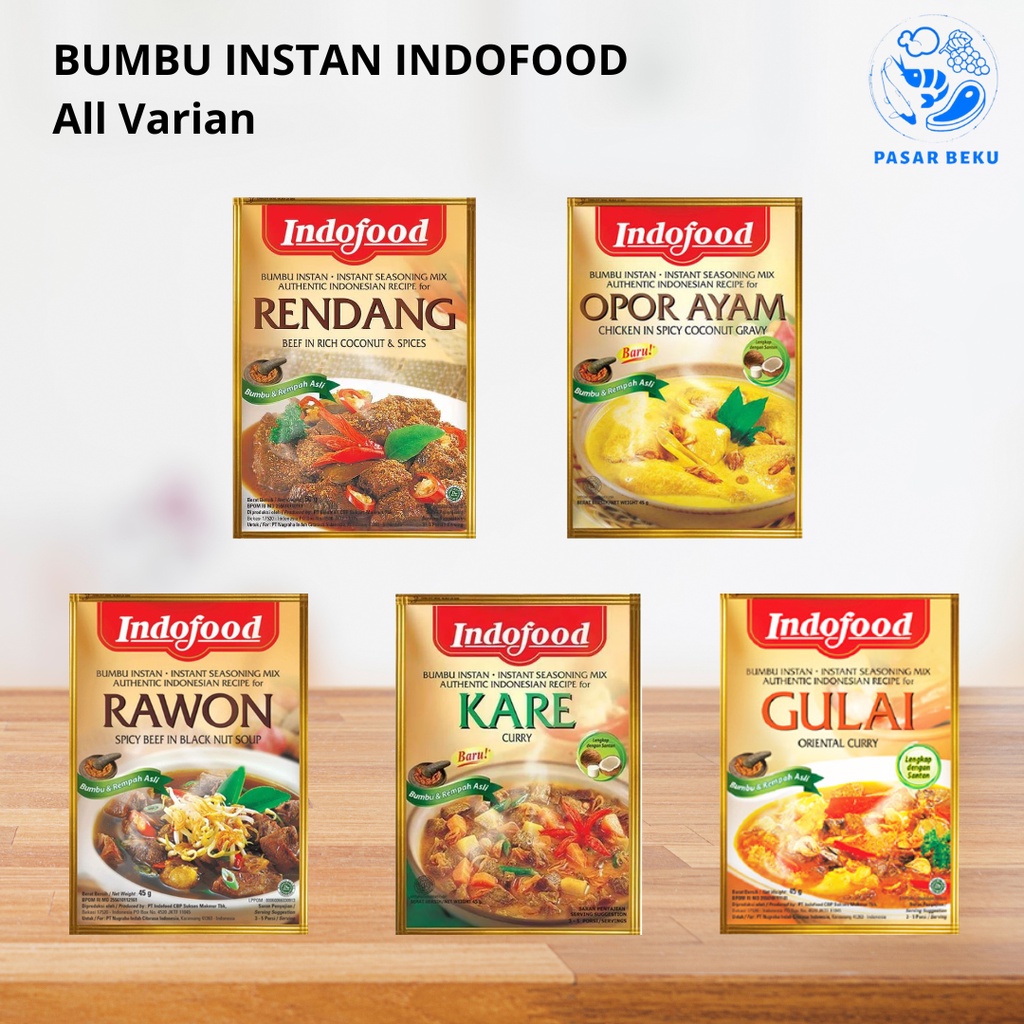 

Indofood Bumbu Instan All Varian Praktis Pasar Beku Padang