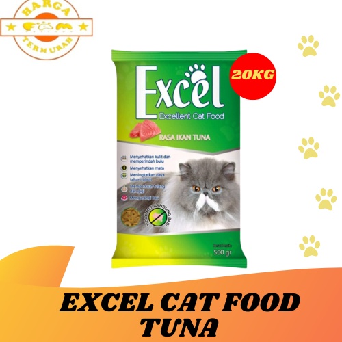 Excel Cat Food Tuna 20 kg - Makanan Kucing 20kg / Bentuk Donat