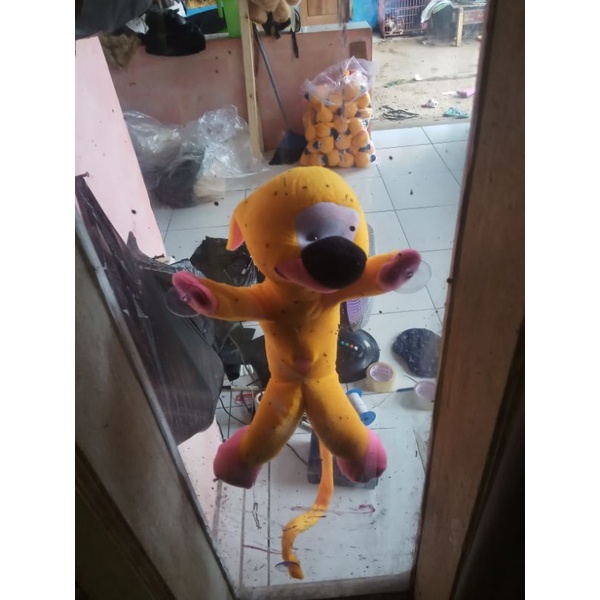 boneka marsupilami tempel buat di kaca mobil dan lain-lain