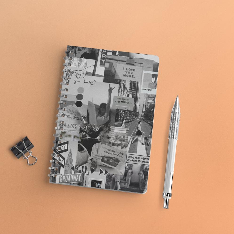 

NNN8I4645 Notebook Aesthetic Edition 1 Lined Grid Dot Ukuran A5 Ring Spiral Jurnal Catatan Buku Spiral Binder