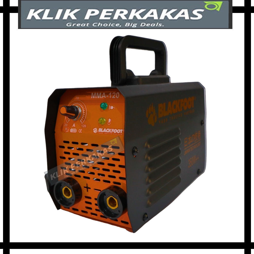 COD Blackfoot Mesin Travo Las Trafo Inverter 350 Watt IGBT MMA 120 A Hitam Free Kacamata