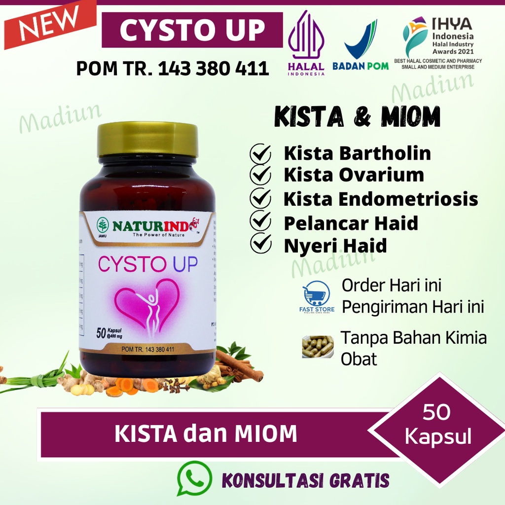 Obat Kista Ovarium Herbal Myom Miom Pelancar Haid Kanker Serviks Kista Bartholin Ganglion Nyeri Haid