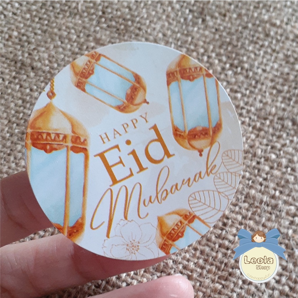 

STIKER IDUL FITRI LENTERA/ STIKER HAPPY EID MUBARAK LEBARAN/ STIKER BULAT 5 CM