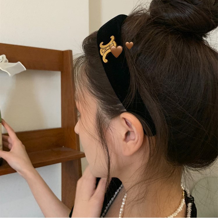 OVERFLOWS.ID BANDO BLUDRU ELEGAN KOREA SUEDE HEADBAND ELEGANT CELINE ROSE QUEEN