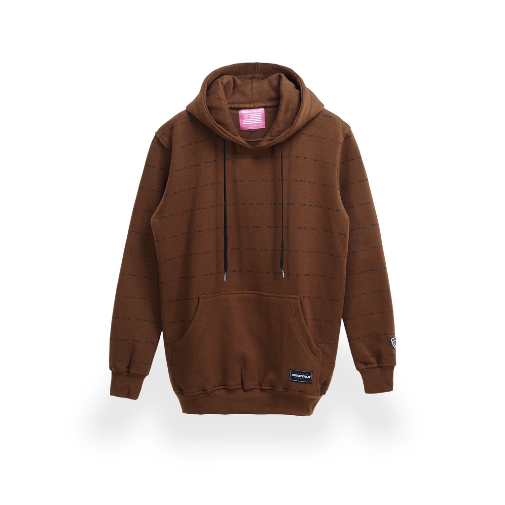 JAKET HOODIE FRIDAY KILLER | SPELLING MOCCA HOODIE