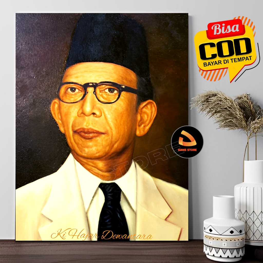 Poster Lukisan Ki Hajar Dewantara  Hiasan Dinding Aesthetic  KD2