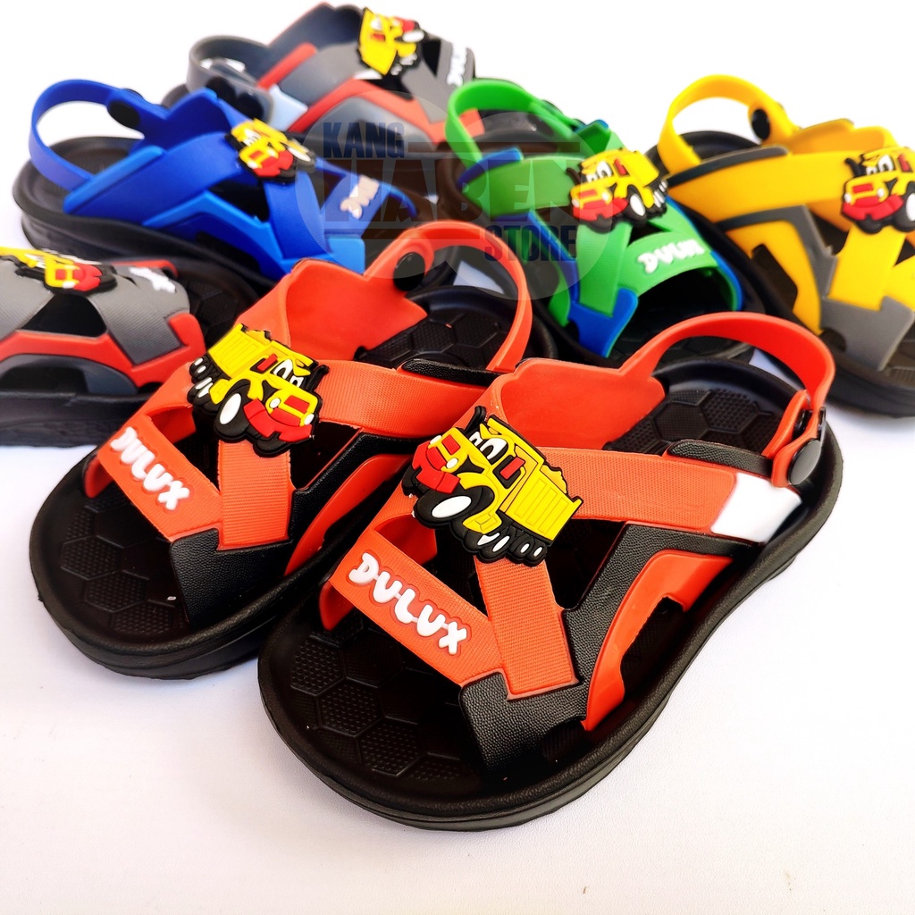 Habenkids Sandal Keren Anak Balita Cowok Karakter Mobil Lucu 309NEW