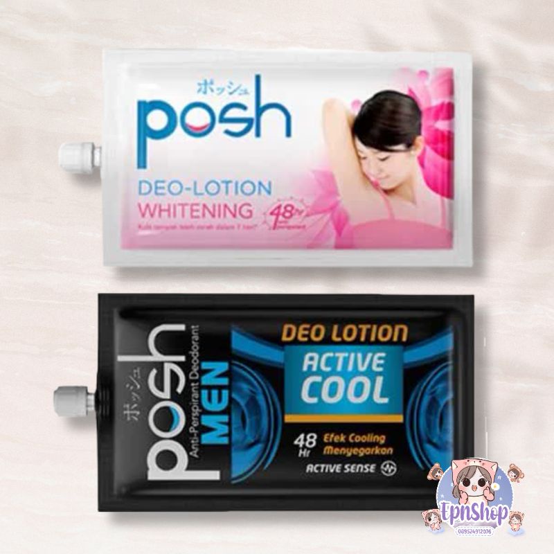 [BPOM] POSH DEO LOTION 11gr SACHET RENCENG / DEODORANT SACHET POSH MEN