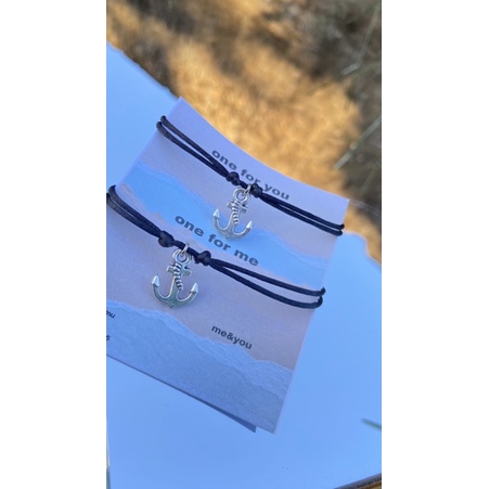 gelang tali couple jangkar (harga sudah dapat 2 gelang)