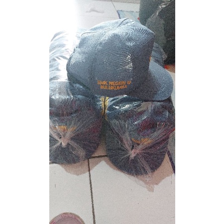 Topi sekolah custom bordir (PAKAI LOGO LOKASI SEKOLAH)