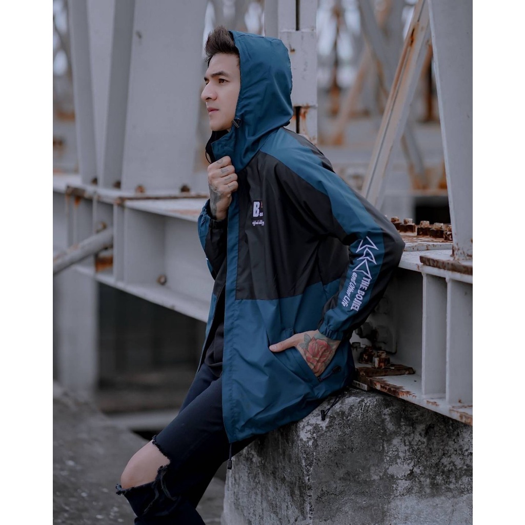 Jaket Outdoor Waterproof Pria Terbaru Windroof Bahan Parasut Taslan / Jaket Outdoor Pria Wanita ( UNISEX ) Original THE BOJIEL / Jaket Outdoor The Bojiel Best Seller