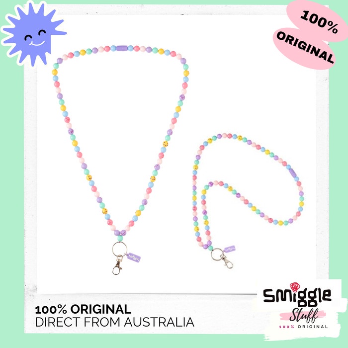 

Lanyard Original Smiggle Lanyard Beads Talk - Lanyard Bentuk Kalung