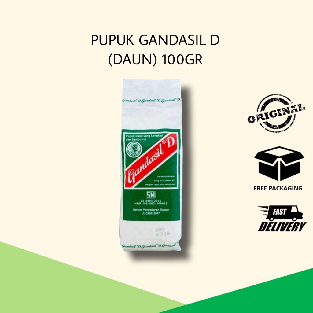 Jual Pupuk Gandasil D 100 Gr Daun NPK Majemuk Vegetatif Nutrisi ...