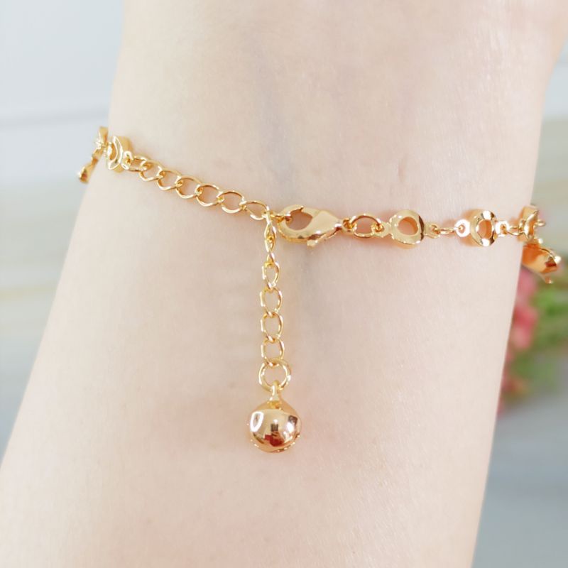 Gelang tangan/kaki anak Meilyn Rantai Strawberry Gold G08025