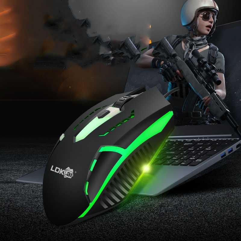 Mouse Gaming Murah LED RGB 1200 DPI - Mouse Trendy - Mouse Keren Murah