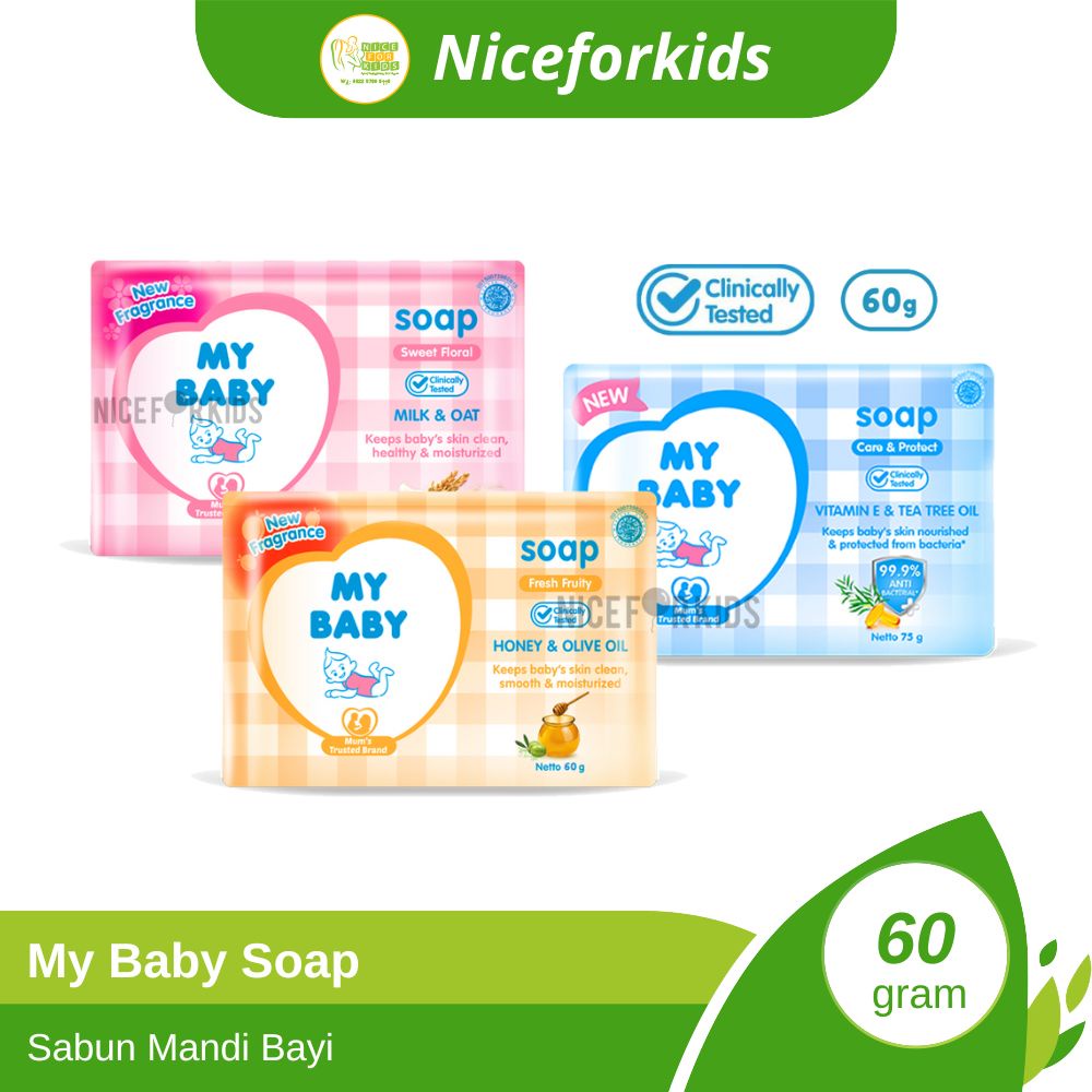 My Baby Soap / Sabun Batang Padat Bayi 60gr