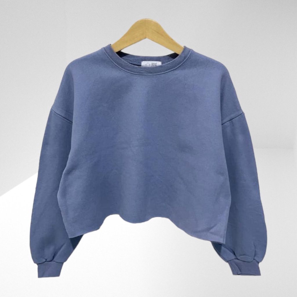 GOOFY CROOPE SWEATSHIRT DENIM (V1)