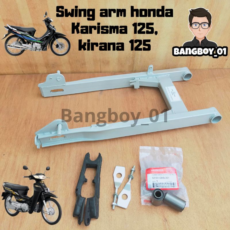 FULLSET FULL SET FOROX SWING ARM AREM LENGAN AYUN SASIS MOTOR HONDA KARISMA KIRANA 125 MODEL ORI