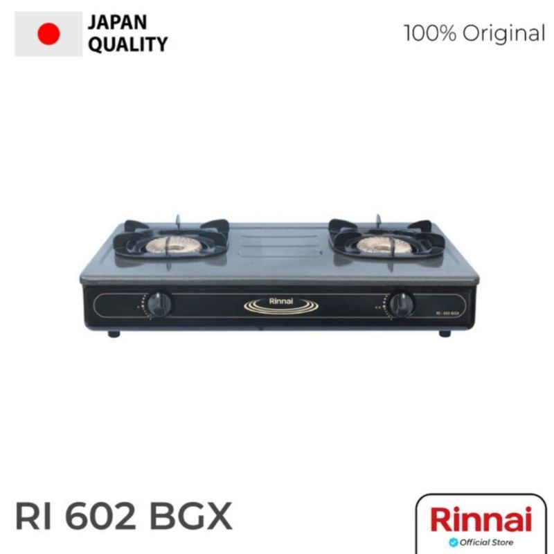 KOMPOR GAS RINNAI 2 TUNGKU RI 602 BGX / RI 602BGX