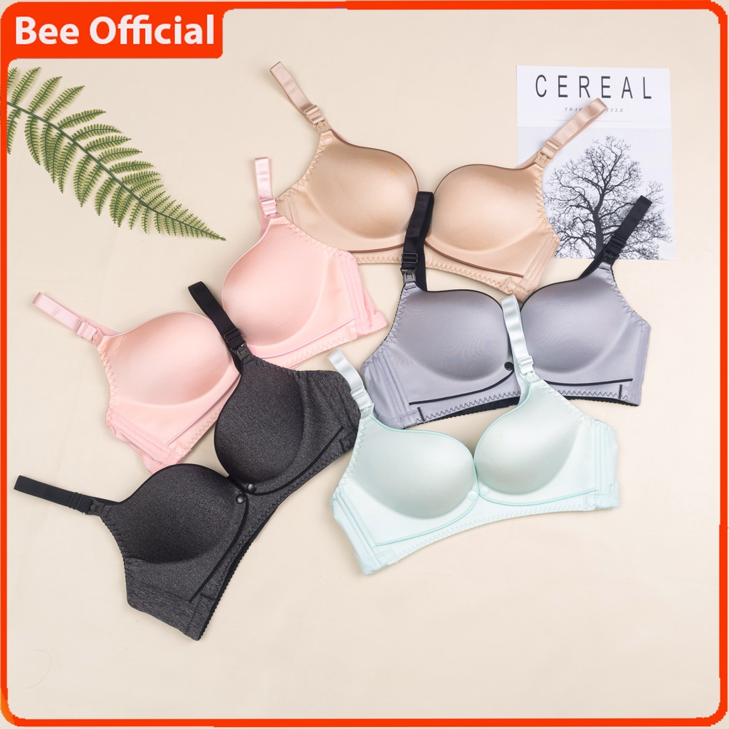 BEE - Bra Menyusui Cup C / Maternity Bra Tanpa Kawat Kait 4 Pakaian Dalam 3819 TM