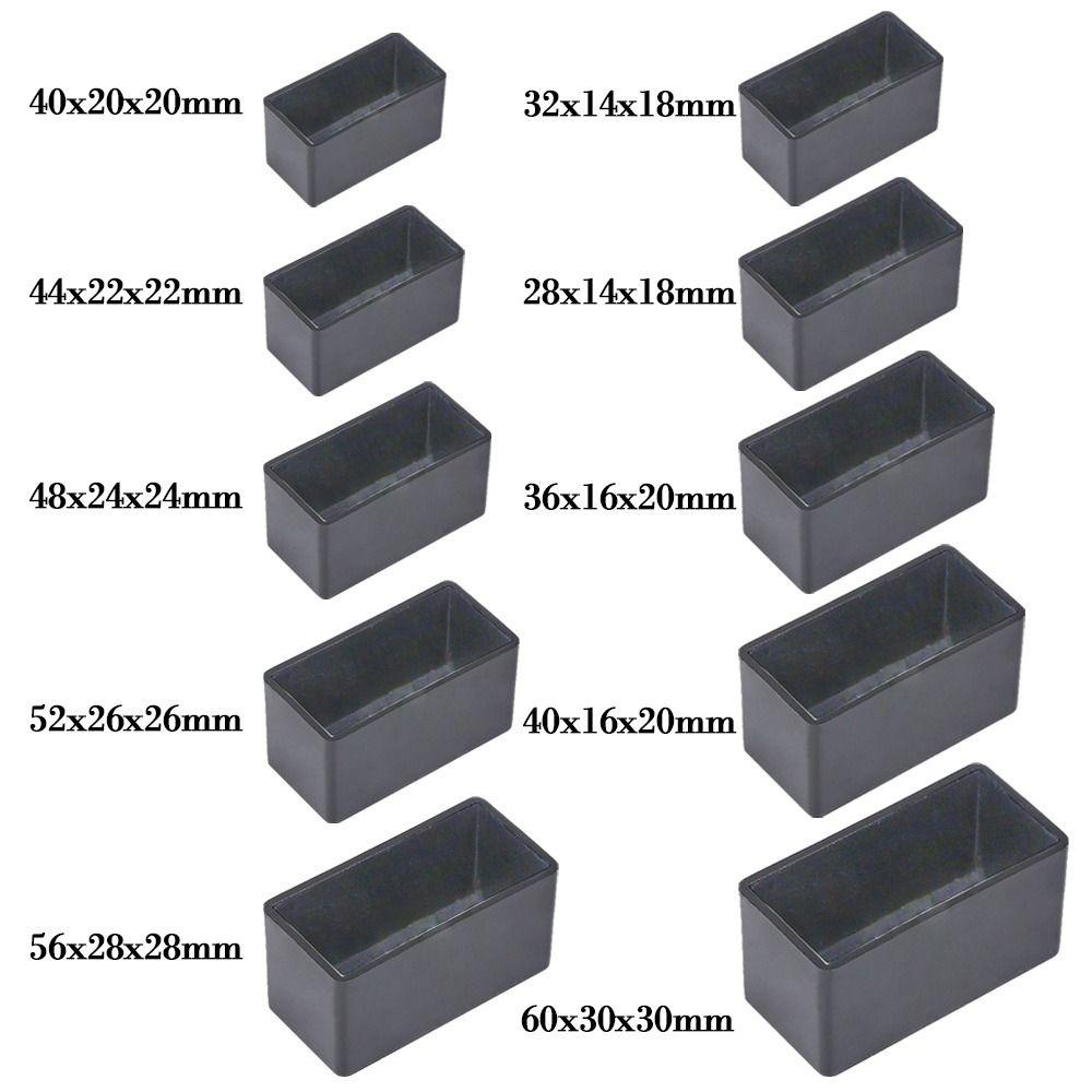 Populer 4pcs Kotak Proyek Elektronik Hitam ABS Plastik Kualitas Tinggi Instrumen Case