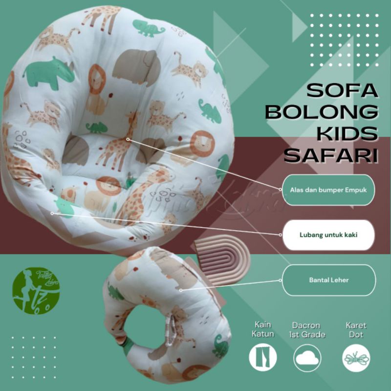 Ready Stock Bantal Sofa Bolong Bayi belajar duduk Baby Menyusui Free Bantal Dot Kado Lahiran Murah