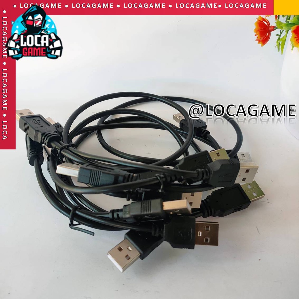 KABEL CABLE USB TO USB CABANG HITAM KWALITAS BAGUS (FOR HDD EKSTERNAL ,DLL)