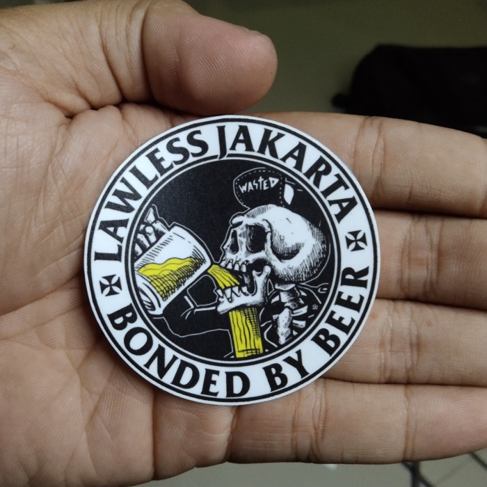 Skin Sticker Lawless Stiker Lawless Sticker Local Brand