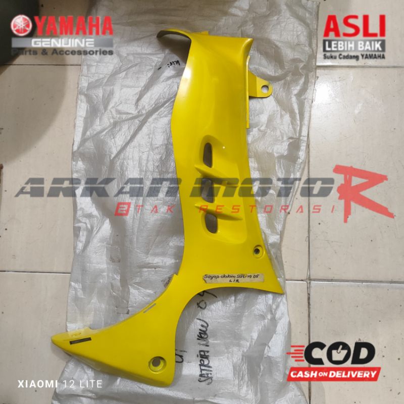 LEGSHILD SAYAP DALAM KIRI KUNING 21D SATRIA 2 TAK HIU ORIGINAL SUZUKI