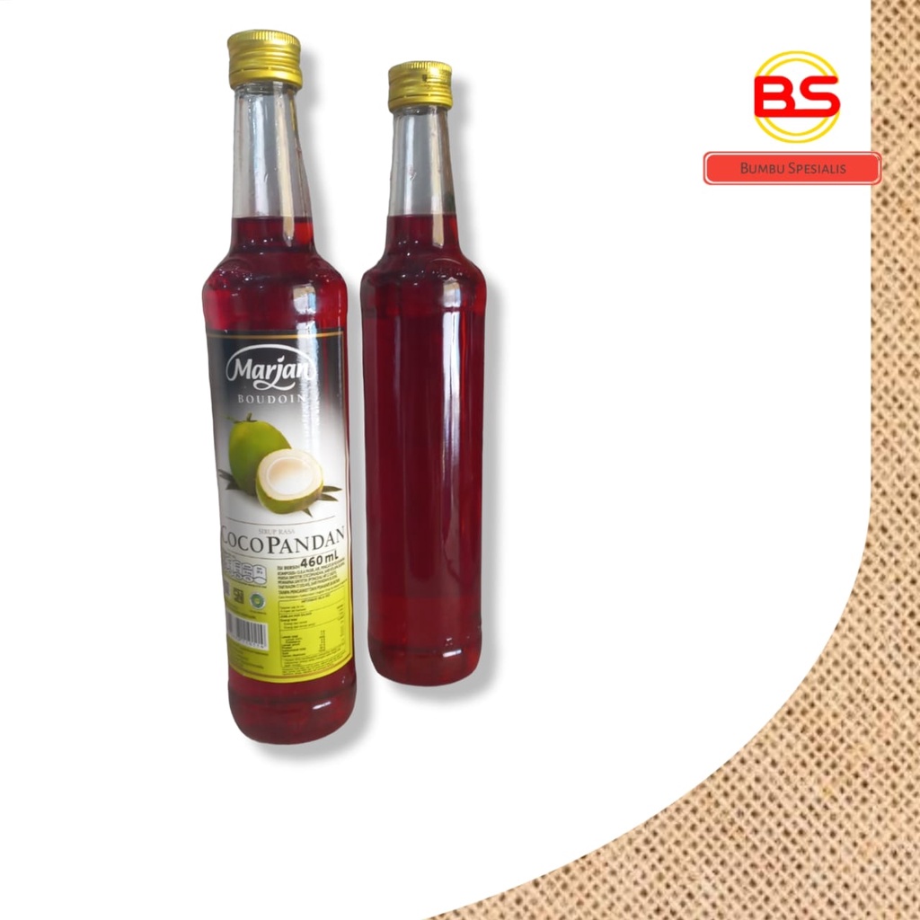 Sirup Marjan Boudoin / Sirup Marjan Rasa Coco Pandan 460ml - HALAL