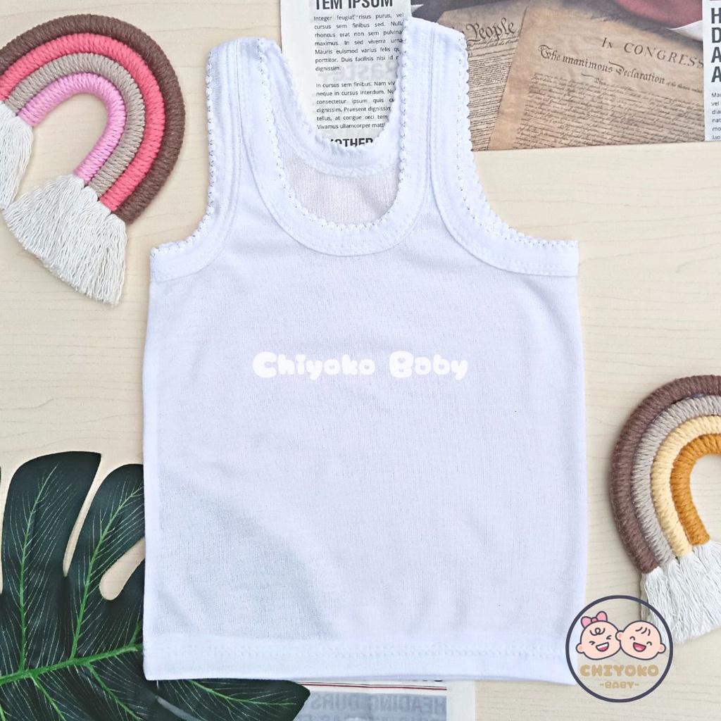Singlet Bayi / Kaos Dalam Bayi Size S M L Chiyoko Baby