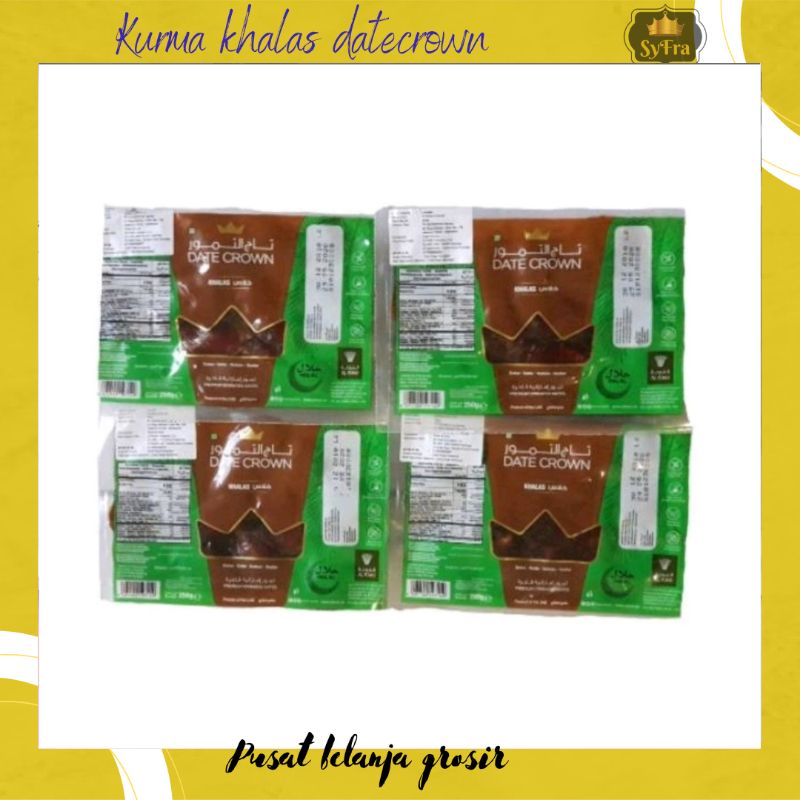 Kurma Khalas Date Crown 250gr STOK TERBARU