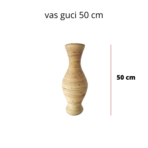 OBRAL - Guci Rotan Vas Rotan Pot Rotan Vas Bunga Rotan Pot Rustik Pot Dekorasi Vas Homedecor Vas Rustik