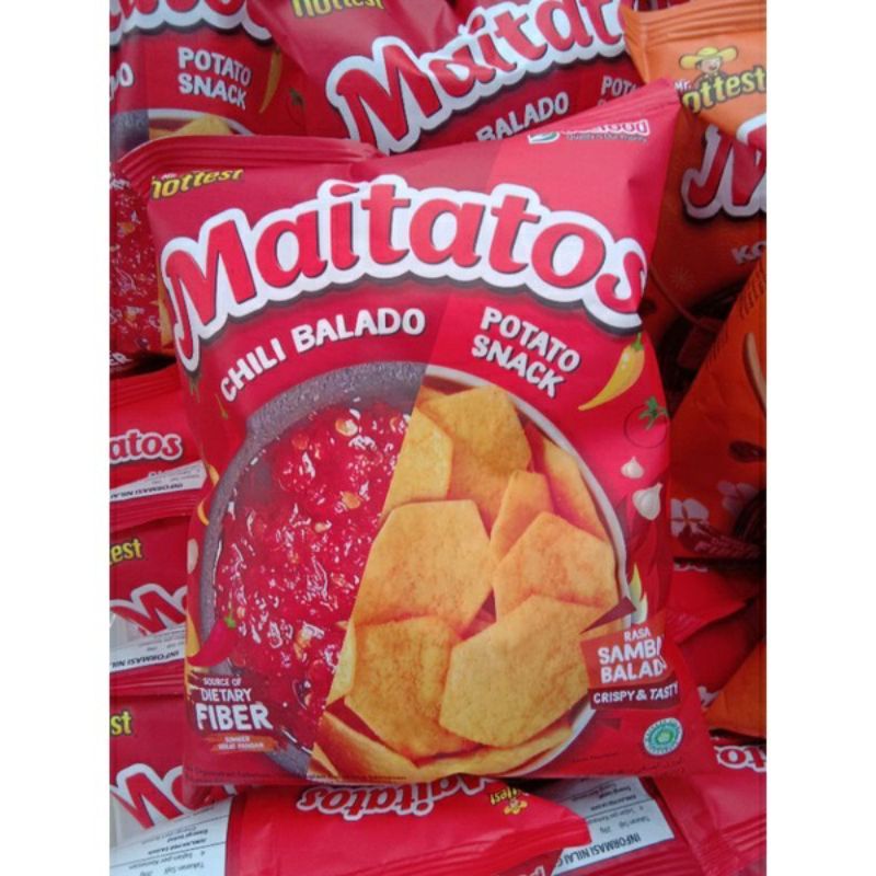 

Maitatos Keripik Kentang Sambal Balado 70gr