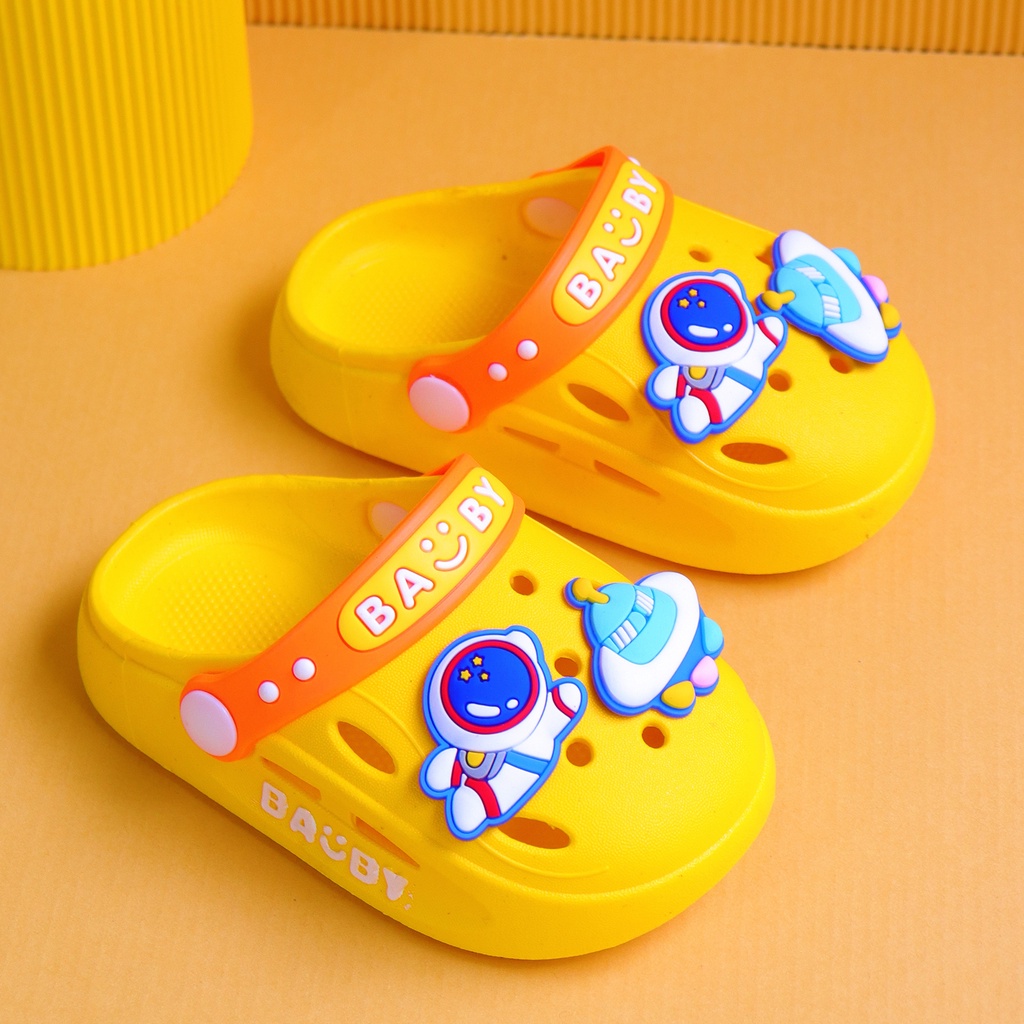 PROMO 10.10 PUNCAK Okaybaby B254 Sendal Sandal Slop Import astronot Anak Laki-laki Perempuan