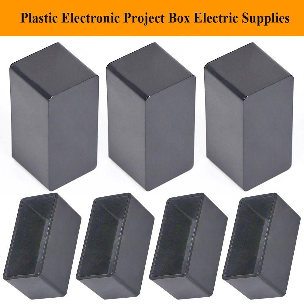 Populer 4pcs Kotak Proyek Elektronik Hitam ABS Plastik Kualitas Tinggi Instrumen Case