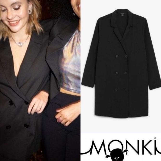Monki By H&M Black Long Blazer Dress Terbaru