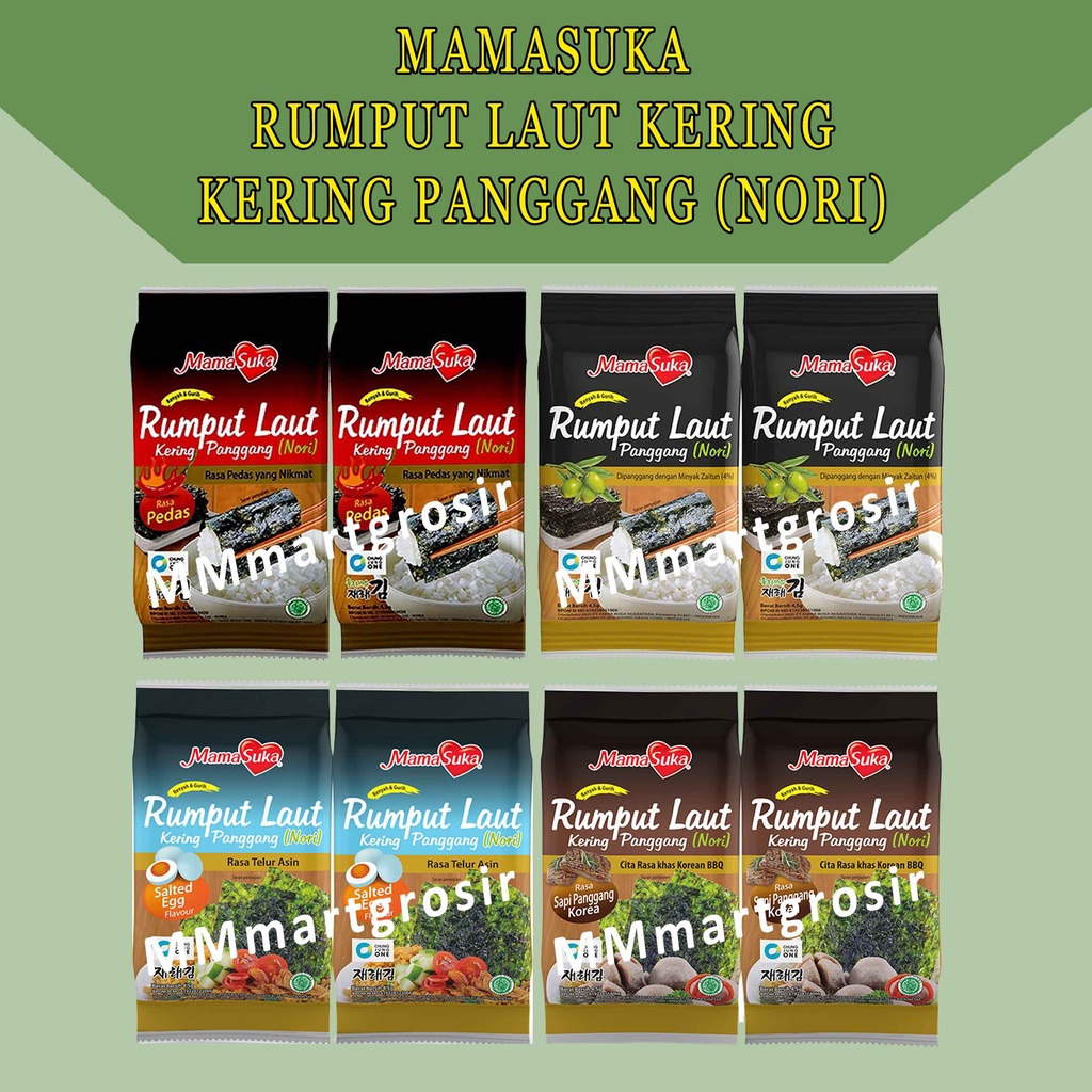 MAMA SUKA RUMPUT LAUT 4 VARIAN RASA 4,5g