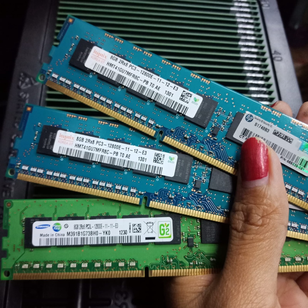 Memory Ram SERVER xeon ecc udimm/DDR3 8GB PC3L-12800E ECC Unbuffered/ecc UDIMM second IMPORT bergaransi