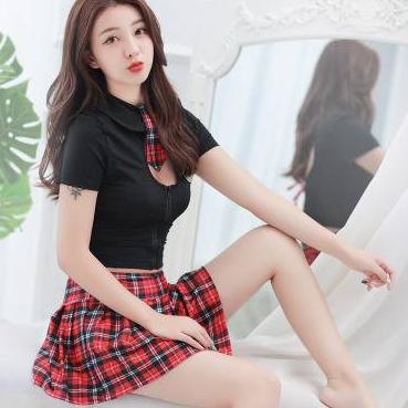 U88 LINGERIE SERAGAM COSPLAY JUMBO BLACK STUDENT PELAJAR SUPER LARIS ㄱ