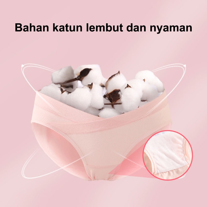 IL - CD BUMIL DAN NON BUMIL / CELANA DALAM HAMIL POLINI / UNDIES HAMIL LOW WAIST MATERNITY PANTY 3908